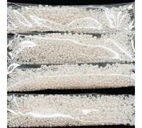 Outlet 10 Grams Preciosa Ornela Seed Beads, Round Hole, Loose, 10/0, Pearl White (00050-51500), Glass, Czech Republic (10/0)