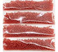 Outlet 10 Grams Preciosa Ornela Seed Beads, Round Hole, Loose, 10/0, Red Translucent (00050-51596), Glass, Czech Republic (10/0)