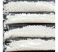 Outlet 10 Grams Preciosa Ornela Seed Beads, Round Hole, Loose, 11/0, Pearl White 77 (03050-77702), Glass, Czech Republic (11/0)