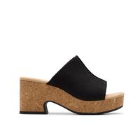 Outlet Clarks Nerisa Vine Cork Wedge Sandal LIGHT TAN SIZE 8 1/2