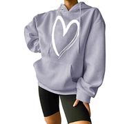 outlet clearance uk Fashion Casual Women's Warm Sweatshirt Long Sleeve O Neck Soft Love Printed Shirt Ladies Winter same day delivery coupons and promo codes for discount