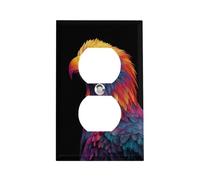 Outlet Cover Colorful Animal Eagle 1 Gang Wall Plate Duplex Light Switch Cover Plate Single Dual Plug Cover Electrical Switchplate