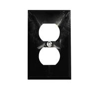 Outlet Cover Majestic White Eagle 1 Gang Wall Plate Duplex Light Switch Cover Plate Single Dual Plug Cover Electrical Switchplate