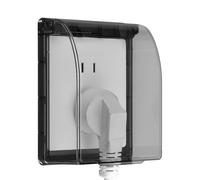 Outlet Cover Protector - Electric Socket Shield, Wall Plug Guard | Clear Waterproof Adhesive Outlet Enclosure, Dustproof Safety Case with Secure Seaal for Kitchen Dining Room Home Improvement Use