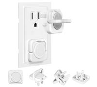 Outlet Covers Baby Proofing, 40 Pack Child Proof Plug Socket Covers Electric Plug Protectors Safety Caps to Prevent Power Shock, for US 3-Prong, Gray & White