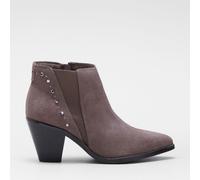 Outlet Dannii Minogue Western Ankle Boot TAUPE SUEDE SIZE 8