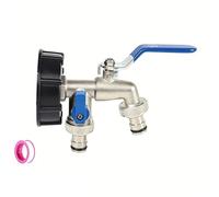Outlet Double Control Water Tap Zincs Alloy Bidet Faucets Two Open Washing Machine Faucet Bathroom Accessories Quick Open Single Cold Outdoor Garden Pool Faucet