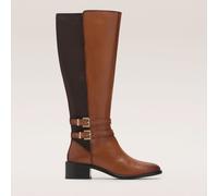 Outlet Dune London Tatter High Leather Boot BLACK SIZE 8