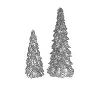 Outlet Home Stories Set Of 2 Luxury Christmas Holly Tree Decoration SILVER
