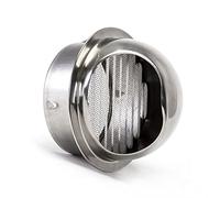 Outlet Hood,304 Stainless Steel Round Wall Vent Outlet Cover 60 100 125 180 200mm, Wall Air Ventilation Outlet Hood For Pipes(Size:200mm/8in)