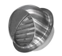 Outlet Hood,Air Vent Louver Grille Cover, 304 Stainless Steel Air Round Hood Wall Vent Outlet Cover, Air Ventilation Outlet Hood Calibre 3.2"/7.1"/9.8"/11.8" (Color : Silver, Size : 9.8in/250mm)