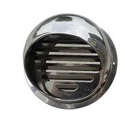 Outlet Hood,Air Ventilation Outlet Hood With Screen Mesh, Kitchen Bathroo Round Wall Vent Outlet Cover 60-300mm (Size : 70mm/2.8in)