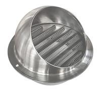 Outlet Hood,External Extractor Wall Dryer Vent Cap, Vent Cover Stainless Steel Round Ventilation Grill Hood For Office(Size:6.7in/170mm)