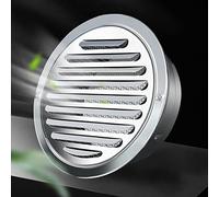 Outlet Hood,Flat Ventilation Air Vent Dryer Vent Hood 2.8inch To 7.9inch Stainless Steel Louvered Grille Air Vents (Size : 70mm(2.8inch))