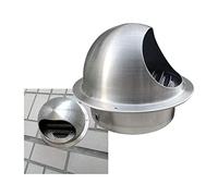Outlet Hood,Louvered Vent, 304 Stainless Steel Air Vent Round Ventilation Grill Vent Cover 60/70/80/100mm(Size:5.9in/150mm)