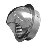 Outlet Hood,Soffit Vents, Wall Air Ventilation Outlet Hood Round Exhaust Grille Louvered Vent For Kitchen Bedroom(Size:5.9in/150mm)