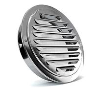 Outlet Hood,Stainless Steel Air Vents 2.8" 4.9" 8" Exhaust Grille Flat Air Outlet Beautify The Wall Wall Mount Exhaust Covers Vents Outlet (Size : 150mm(5.9inch))