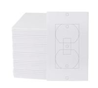 Outlet Insulators Draft Sealers - 4 Sizes EVA Foam Socket Insulation Gaskets | Universal Electric Switch Wall Plate Covers for Energy Saving, Draft Blocking (White, Single 30 Pack)