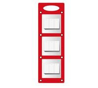 Outlet Layout Gauge - Precision Cut Mapping, Compact Socket Locator with Steel Template, Carpenter Alignment Aid with Wall Marking Base, Heavy Duty Measuring Fixture for Electrical Box Tracing