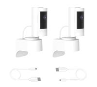 Outlet Mount for Ring Indoor Cam (2nd Gen), Plug-in Wall Mount Stand for Ring Indoor Cam 360 Degree Swivel and Space Saving Design Camera Holder