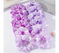 OUTLET PRICE!! 12pcs/Set Silk Scrunchy Colorful Satin for Women, Soft Elastic Scrunchies Large for Women Girls - Comfy And Simple Hair Accesories Hair Scrunchies Silk [Small Royal Light Purple]