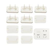 Outlet Protectors for Babies 10 Pieces Electrical Protector Plug Covers Child Proof White Reusable Child Safety Outlet Covers for Home, Living Room, Offices