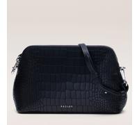 Outlet Radley London Liverpool Icon Croc Medium Zip Top Cross-Body WALNUT