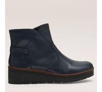 Outlet Rieker Navy Wedge Boots NAVY SIZE 6 1/2