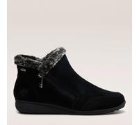Outlet Rieker Suede Warm Lined Water-Resistant Boots BLACK SIZE 3 1/2