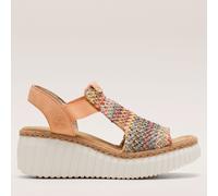 Outlet Rieker Woven Wedge Sandal AQUA SIZE 8