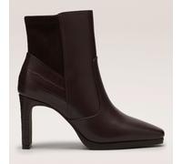 Outlet Ruth Langsford Leather Heeled Boot BROWN SIZE 8