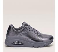 Outlet Skechers Uno Icon Lustrous Air Lace-Up Trainer BRONZE SIZE 3 1/2