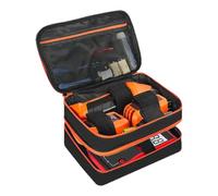 Outlet Tester Case - Electrical Circuit Tool Carrying Case,Double-Layer Waterproof Test Tool Holder Organizer for Equipment Clamp Meter Digital Multimeter Wires Batteries