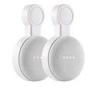 Outlet Wall Mount Holder for Google Home Mini and Google Nest Mini, A Space-Saving Accessories with Cord Management for Google Mini Smart Speaker, No Messy Wires or Screws (2 Pack)