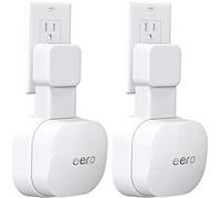 Outlet Wall Mount ONLY for eero 6 Dual-Band mesh Wi-Fi 6 System [NOT Fit for eero Pro 6 and eero 6+], No Messy Wires | Space Saving | Easily Be Moved Outlet Mount Holder for eero 6 Extender (2 Pack)