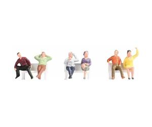 Outletdelocio. Noch 18132 Set of 6 Sitting People Figures, HO Scale