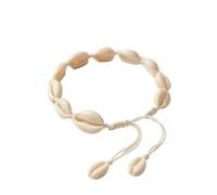 OUTLETISSIMO® Shells Cowrie Anklet Adjustable Jewelry Braided Sea Beach Summer Boho Chic ET324