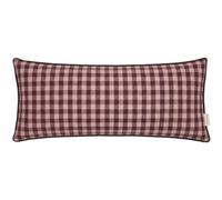 Outline Check Pillow 30x70 Burgundy