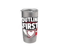 Outline First Heart Cookie Icing Stainless Steel Insulated Tumbler