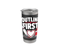 Outline First Heart Cookie Icing Stainless Steel Insulated Tumbler
