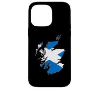 Outline of Scotland Overlaid With the Saltire Case for iPhone 14 Pro Max