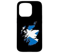 Outline of Scotland Overlaid With the Saltire Case for iPhone 15 Pro