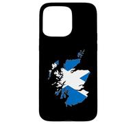 Outline of Scotland Overlaid With the Saltire Case for iPhone 15 Pro Max
