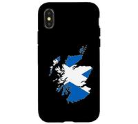 Outline of Scotland Overlaid With the Saltire Case for iPhone X/XS