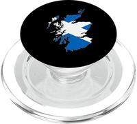 Outline of Scotland Overlaid With the Saltire PopSockets PopGrip for MagSafe