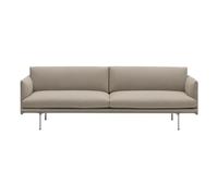 Outline Sofa, 3 Seater Sand one size