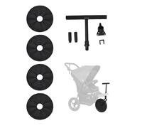 Out'n'About Nipper V6 Front Rider Accessory | Converts Your Nipper V6 into a Ride On for Siblings | Includes Handlebar, Foot Pegs and Wheel Covers | For Nipper V6 Models Only, Max Child Weight 18kg