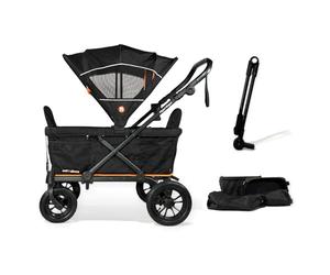 Out'n'About Nipper Wagon Adventure Bundle | Foldable All-Terrain Wagon Stroller with Seating for 2 Kids & Gear, Newborn-7 Years, Up to 60kg | Rain Cover, Explorer Pack and Pull Bar Included