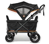 Out'n'About Nipper Wagon | Push/Pull All-Terrain Stroller Wagon, Seating for 2 Kids & Gear | Shopping, Festival Trolley, Removable Seats, 5-Point Harnesses, Car Seat Compatible | Newborn-7 Years