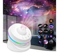 Outney Galaxy Projector, 13 in 1 Star Light Projector Starry Sleep Night Light with Dynamic Meteors, 360° Rotation, Large Scale Projection for Bedroom Living Room Ceiling Home Theater Decor